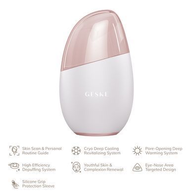 Масажер для обличчя GESKE Cool&Warm Eye and Face Massager 7в1 starlight