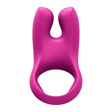 Эрекционное виброкольцо с двойной стимуляцией клитора Fun Factory NŌS CLASSIC Magenta, 2 мотора