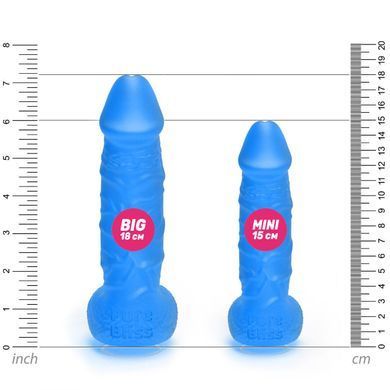 Мило у формі пеніса Pure Bliss MINI Dark Blue, крафтове мило-член, натуральне