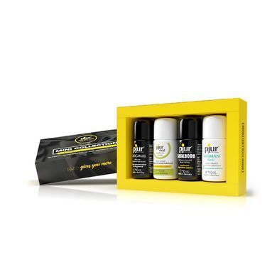 Набір змазок pjur MINI COLLECTION 4&times;10 мл: med REPAIR glide, WOMAN Nude, ORIGINAL, BACKDOOR Relaxing