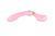Вибромассажер Shunga Zoa Light Pink, двусторонний