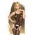 Бодистокинг с силуэтным рисунком и имитацией подвязок Penthouse - Miss Curvy Black XL
