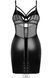 Сорочка Obsessive Dominna chemise & thong 2XL/3XL