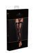 Чулки без мыска Noir Handmade F243 Tulle stockings with patterned flock embroidery, XXL