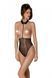 Эротическое боди Passion TRISHA BODY, XXL/XXXL, black, с открытыми чашками