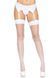 Чулки-сетка со швом Leg Avenue Backseam Thigh Highs White, one size
