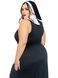 Костюм монашки-грешницы Leg Avenue Sultry Sinner 1X-2X, платье, головной убор, воротник