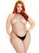 Бодистокинг Leg Avenue Racer neck bodystocking Black Queen Size