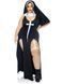 Костюм монашки-грешницы Leg Avenue Sultry Sinner 1X-2X, платье, головной убор, воротник
