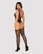 Бодистокинг Obsessive Bodystocking F237 S/M/L, растительное плетение, имитация чулок
