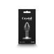 Стеклянная анальная пробка NS Novelties Crystal - Desires - Red Heart - Small