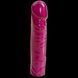 Фаллоимитатор Doc Johnson Radiant Gems 8 Inch Fuchsia, диаметр 4,3см, антибактериальный ПВХ