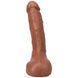 Кончающий фаллоимитатор Doc Johnson The Realistic Cock ULTRASKYN - Squirting 9,5 Inch Caramel