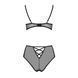Эротический комплект с рисунком Passion LOVELIA BIKINI L/XL, black
