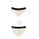 Трусики с широкой резинкой и кружевом Passion PS001 PANTIES ecru, size S