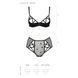 Эротический комплект с рисунком Passion LOVELIA BIKINI L/XL, black
