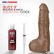 Кончающий фаллоимитатор Doc Johnson The Realistic Cock ULTRASKYN - Squirting 9,5 Inch Caramel