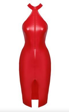 Платье Noir Handmade F354 Red powerwetlook dress - L
