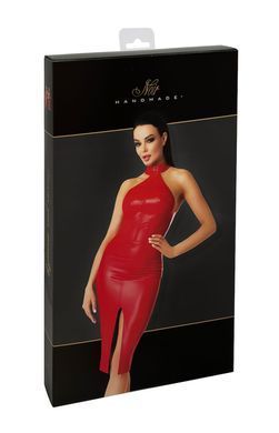 Платье Noir Handmade F354 Red powerwetlook dress - L
