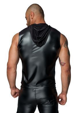 Мужская безрукавка с капюшоном Noir Handmade H062 Hooded Shirt, M, мокрый эффект