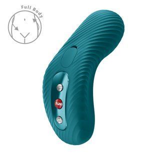 Накладной вибратор Fun Factory LAYA III Bottle Green, эффект постукивания пальцем