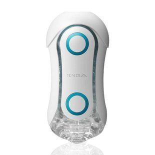Мастурбатор Tenga Flip Orb &mdash; Blue Rush, з можливістю зміни тиску та стимулювальними кульками всереди