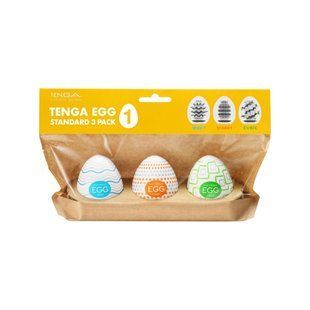 Набор мастурбаторов-яиц Tenga Egg Standard 3 Pack 1 (Wavy, Starry, Cubic)