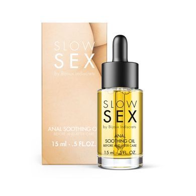 Успокаивающее масло для анального секса Bijoux Indiscrets Slow Sex Anal Soothing Oil Before & After 15 мл