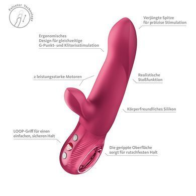 Пульсатор Fun Factory Bi Stronic Arc Raspberry