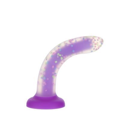 Светящийся в темноте фаллоимитатор ADDICTION Rave 8&Prime; Glow in the Dark Dildo Purple Confetti , 20,3 см