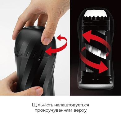 Мастурбатор Tenga Air-Tech TWIST Tickle Red с изменяемой тугостью обхвата, эффект глубокого минета