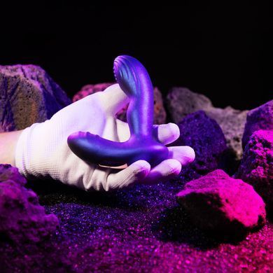 Анальная вибропробка с пульсацией Hueman - Galaxy Tapping Buttplug