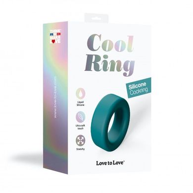 Эрекционное кольцо широкое Love To Love COOL RING - TEAL ME