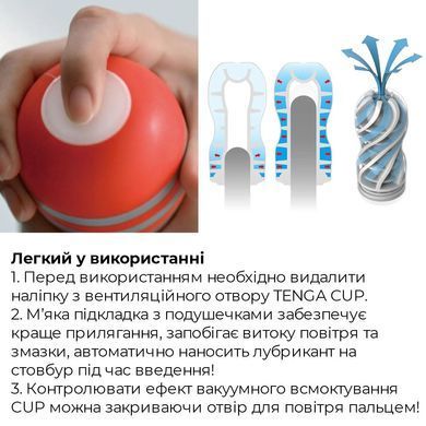 Мастурбатор Tenga Air Cushion Cup (24 воздушные камеры внутри)