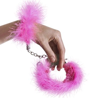 Наручники металлические с розовой отделкой Adrien Lastic Handcuffs Pink