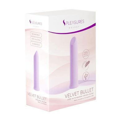 Вибропуля S Pleasures Velvet Bullet Candy Purple