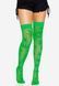 Чулки с рисунком Leg Avenue 420 Net thigh highs Green