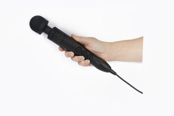 Вибромассажер DOXY Die Cast 3 Matt Black, очень мощный, питание 220В, металлический корпус