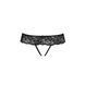Кружевные стринги с доступом Passion SENIA THONG L/XL, black