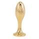 Металлическая анальная пробка Лисий хвост LOCKINK SEVANDA White Fox-Tail Anal Pear-shape Plug