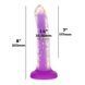 Светящийся в темноте фаллоимитатор ADDICTION Rave 8&Prime; Glow in the Dark Dildo Purple Confetti , 20,3 см