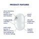 Вакуумний кліторальний стимулятор з вібрацією Satisfyer Cutie Ghost White
