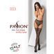 Эротические колготки-бодистокинг Passion S003 black, имитация кружевных чулок и трусиков