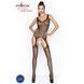 Бодистокинг Passion BS043 black, комбинезон, имитация чулок