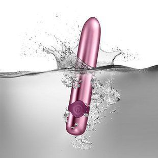 Мощный вибратор Rocks Off Havana Lilac с цветной LED-подсветкой, 10 режимов работы, перезаряжаемый