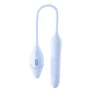 Пульсатор с вакуумным стимулятором KISSTOY Cathy III Light Blue