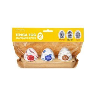 Набор мастурбаторов-яиц Tenga Egg Standard 3 Pack 2 (Twister, Bouncy, Silky)