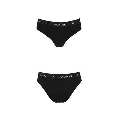 Трусики-слипы из хлопка с эластаном Passion PS004 PANTIES S, black