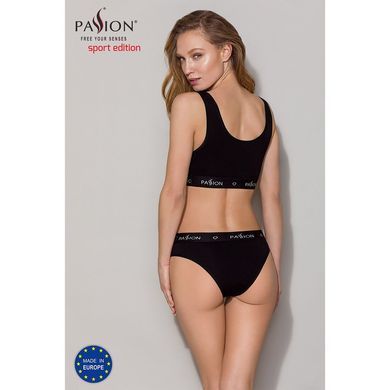 Трусики-слипы из хлопка с эластаном Passion PS004 PANTIES S, black