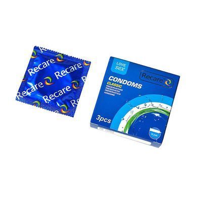 Презервативи Recare Classic Condoms 3 шт, класичні